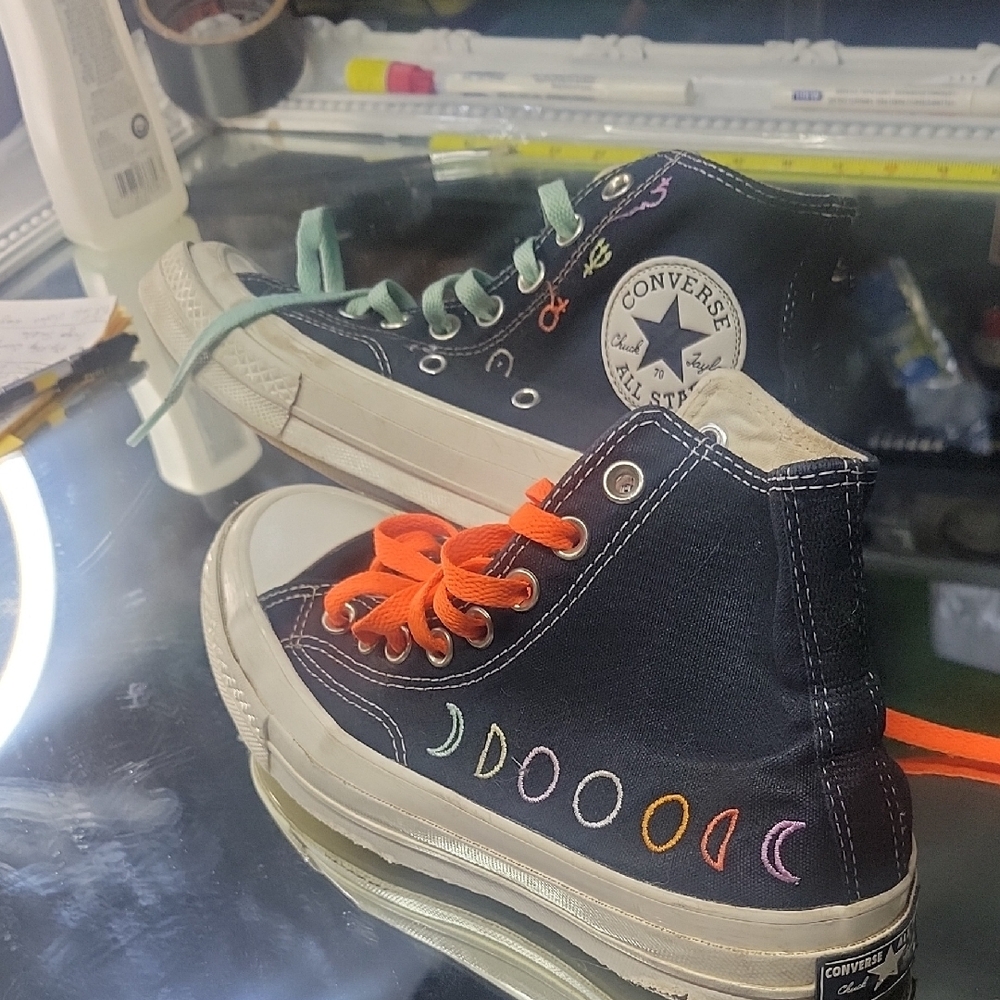 Womens 8.5 Converse Wmns Chuck 70 High 'Mystic Symbols'.  Excellent Condition. - Picture 3 of 10